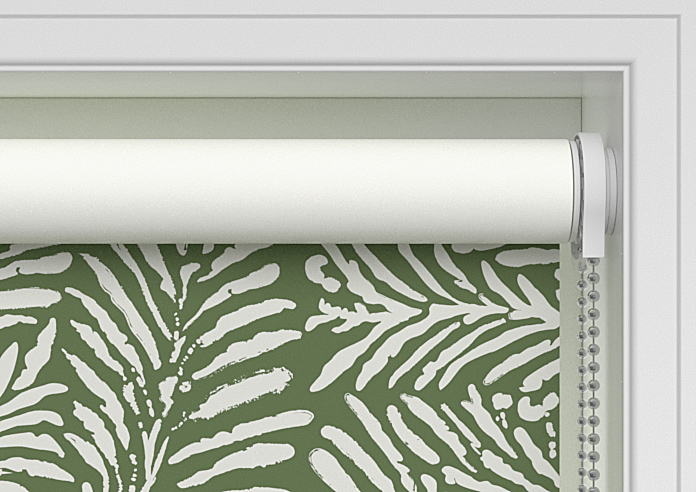 Balmy Palms (Blackout), Lush Green - Twist&Fit Roller Blind - Image 10